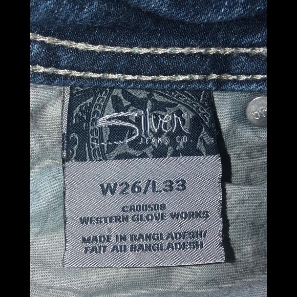 Silver Boot Cut Jeans - Picture 6 of 6